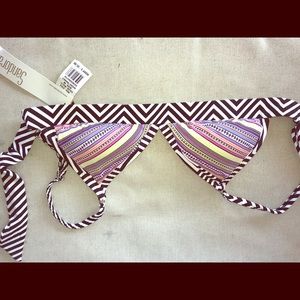 NWT Sandoratto Printed Bikini top Size Medium
